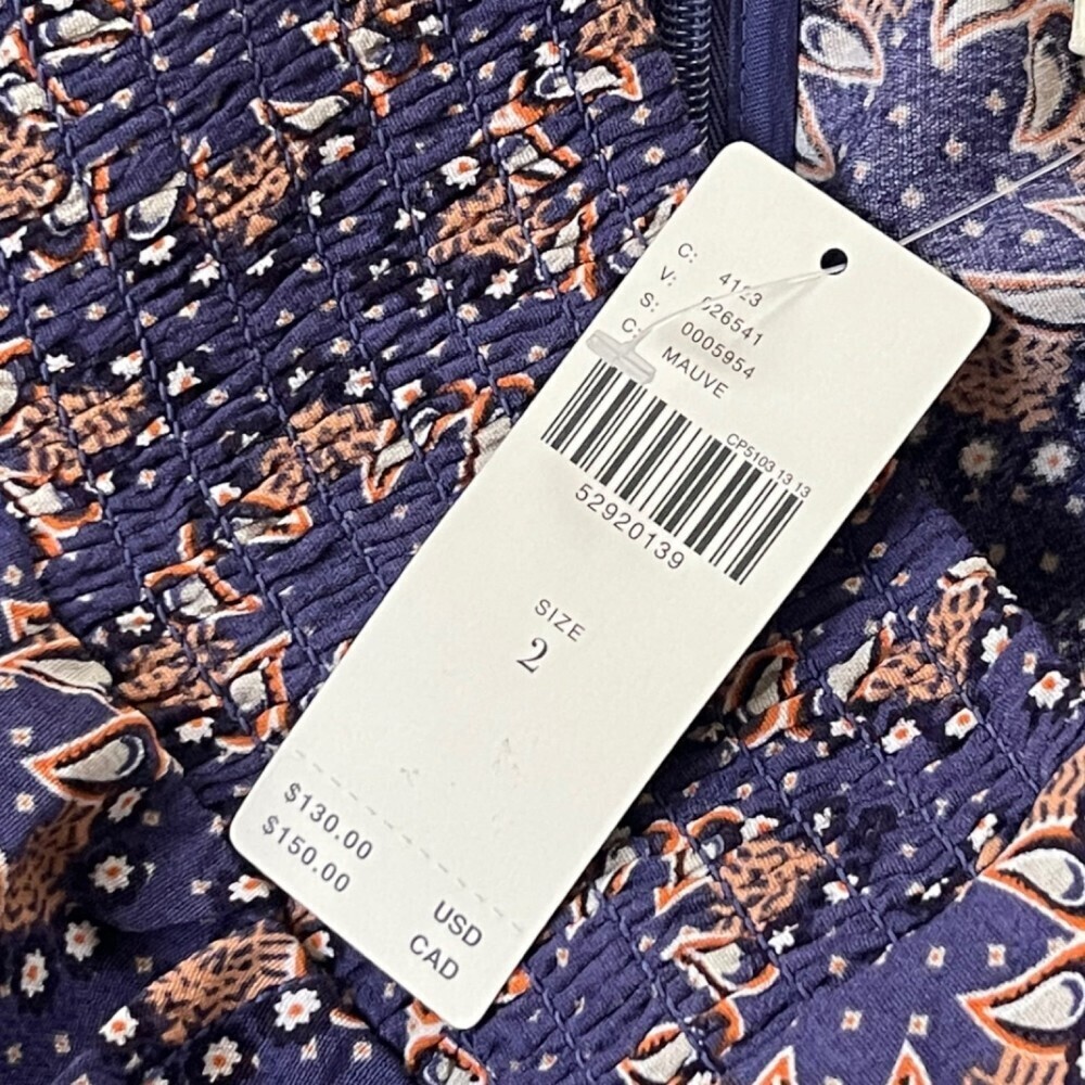 Maeve NWT Purple Terrace Floral Wide Leg Pants 2 - Picture 6 of 12